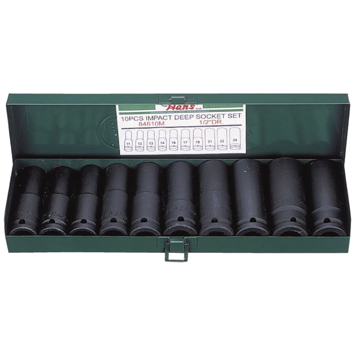 Image of Contactdoos set  1/2 10 stuks 10-24 mm, zeskant lang
