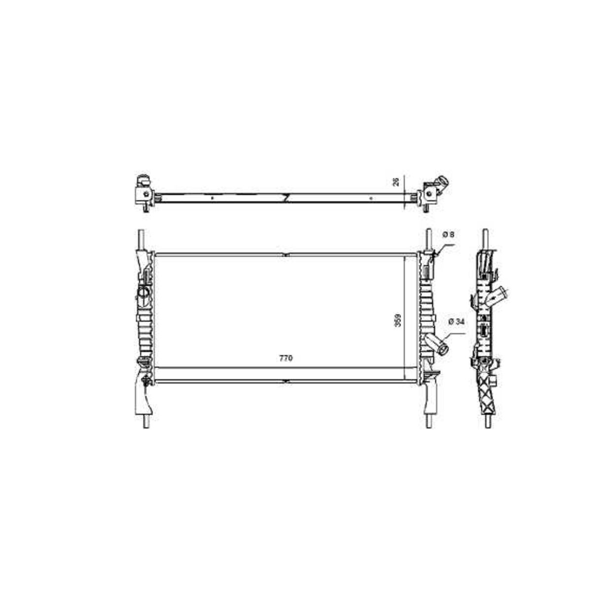 Image of Radiator, motorkoeling