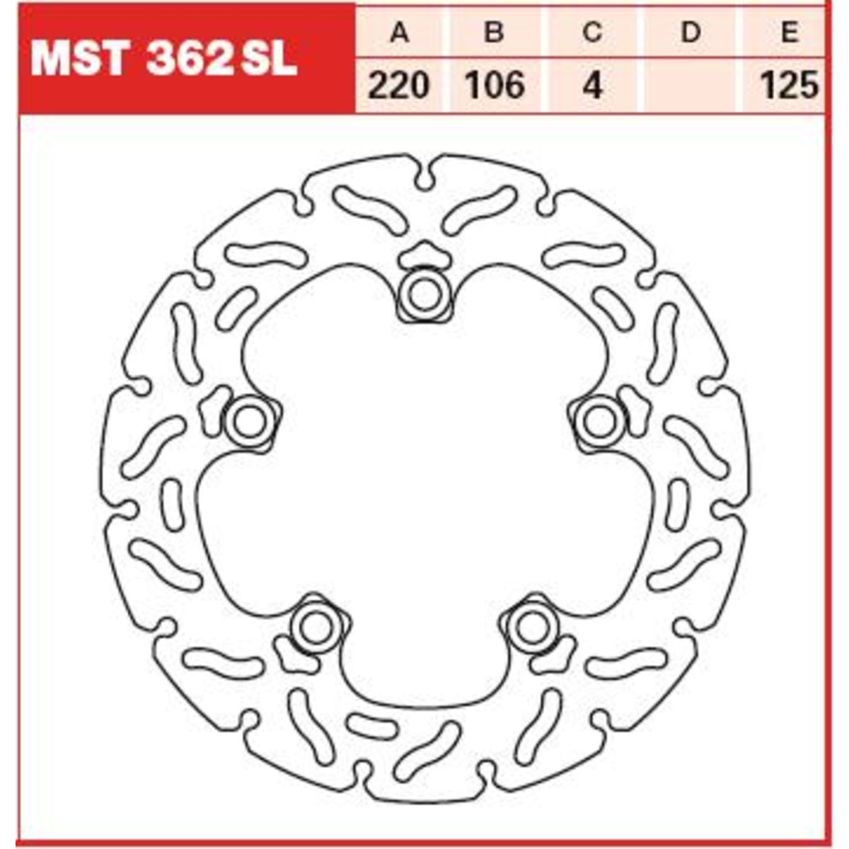 Bremsscheibe TRW MOTO MST362SL