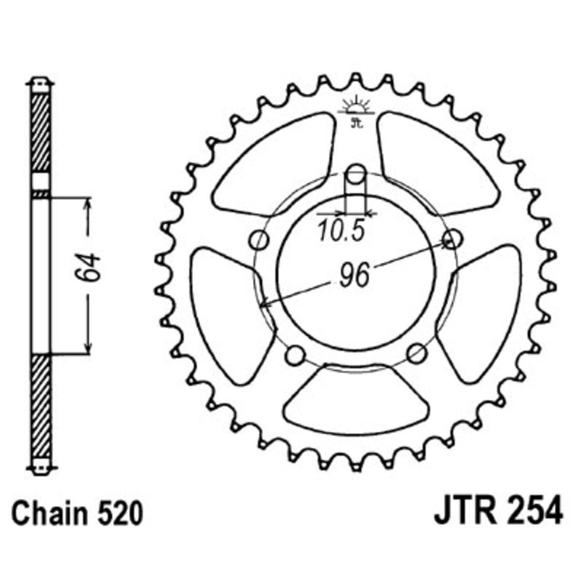 Pignone posteriore JTR 254,41