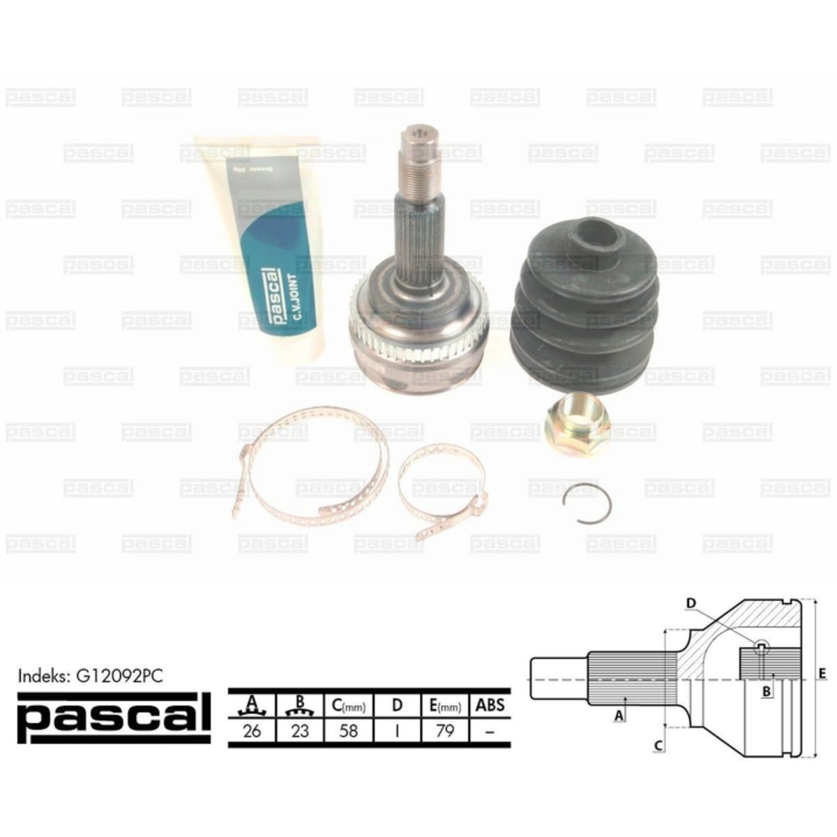 Image of Homokineet reparatie set, aandrijfas