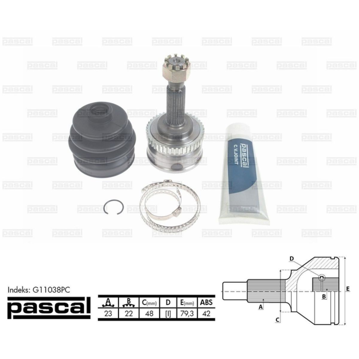 Image of Homokineet reparatie set, aandrijfas