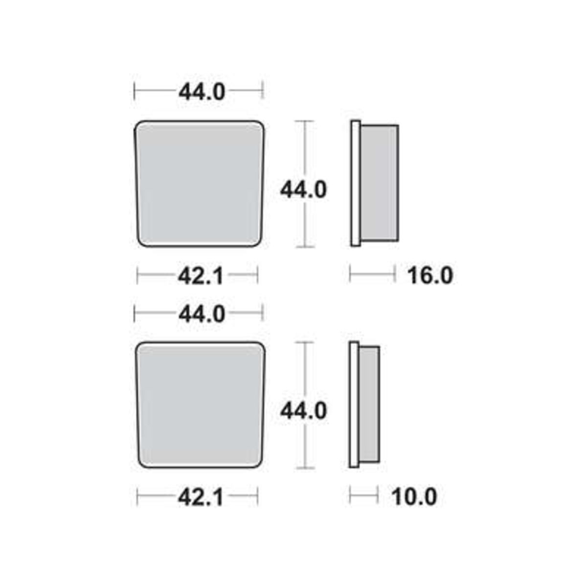 Jeu de plaquettes de frein TRW MCB506