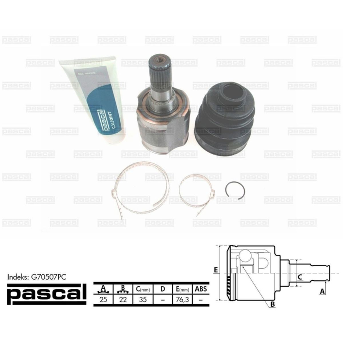 Image of Homokineet reparatie set, aandrijfas