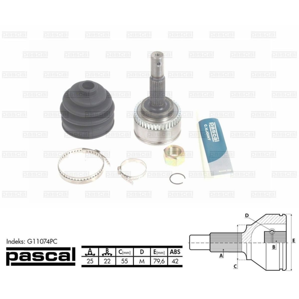Image of Homokineet reparatie set, aandrijfas