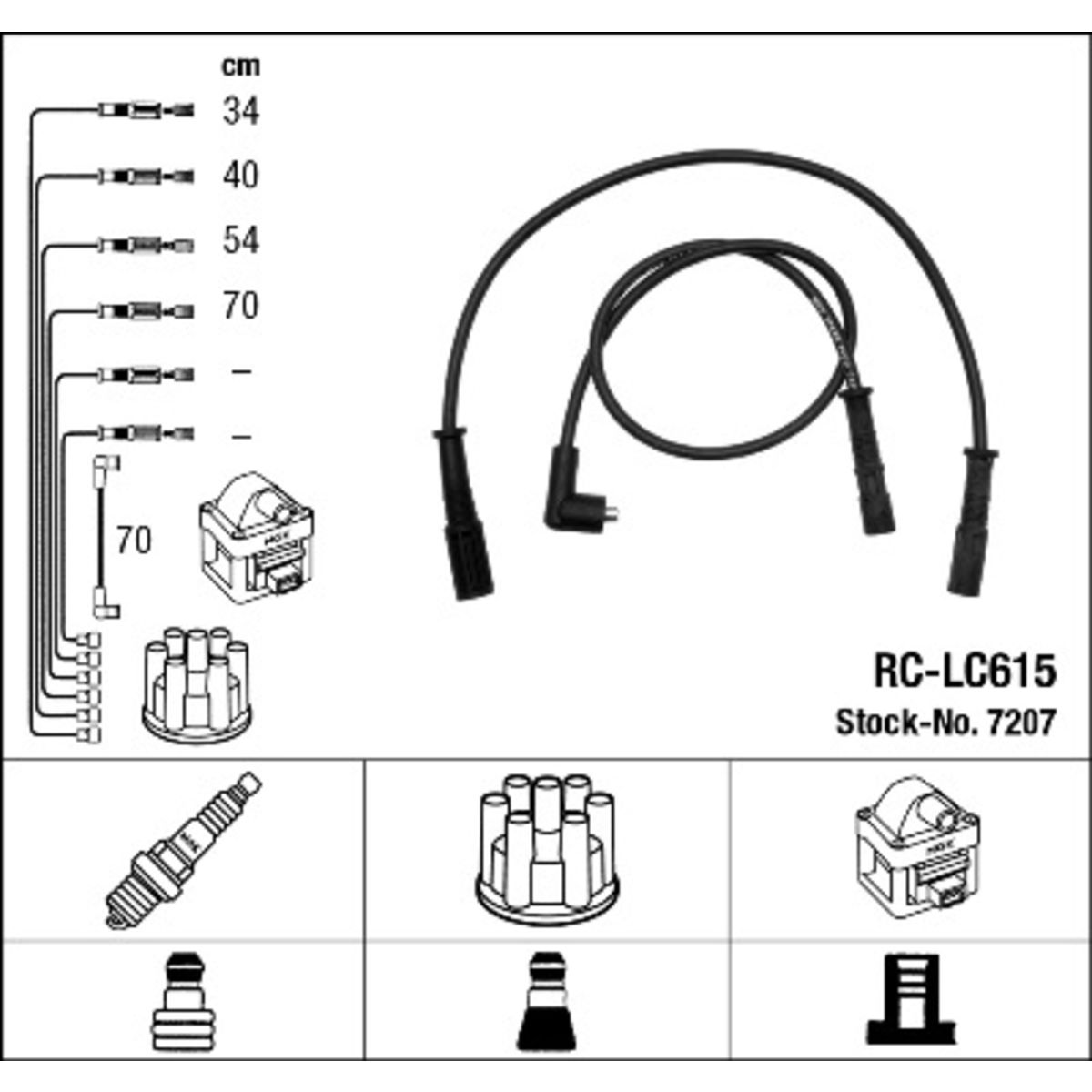 Image of Bougiekabel set  RC-LC615