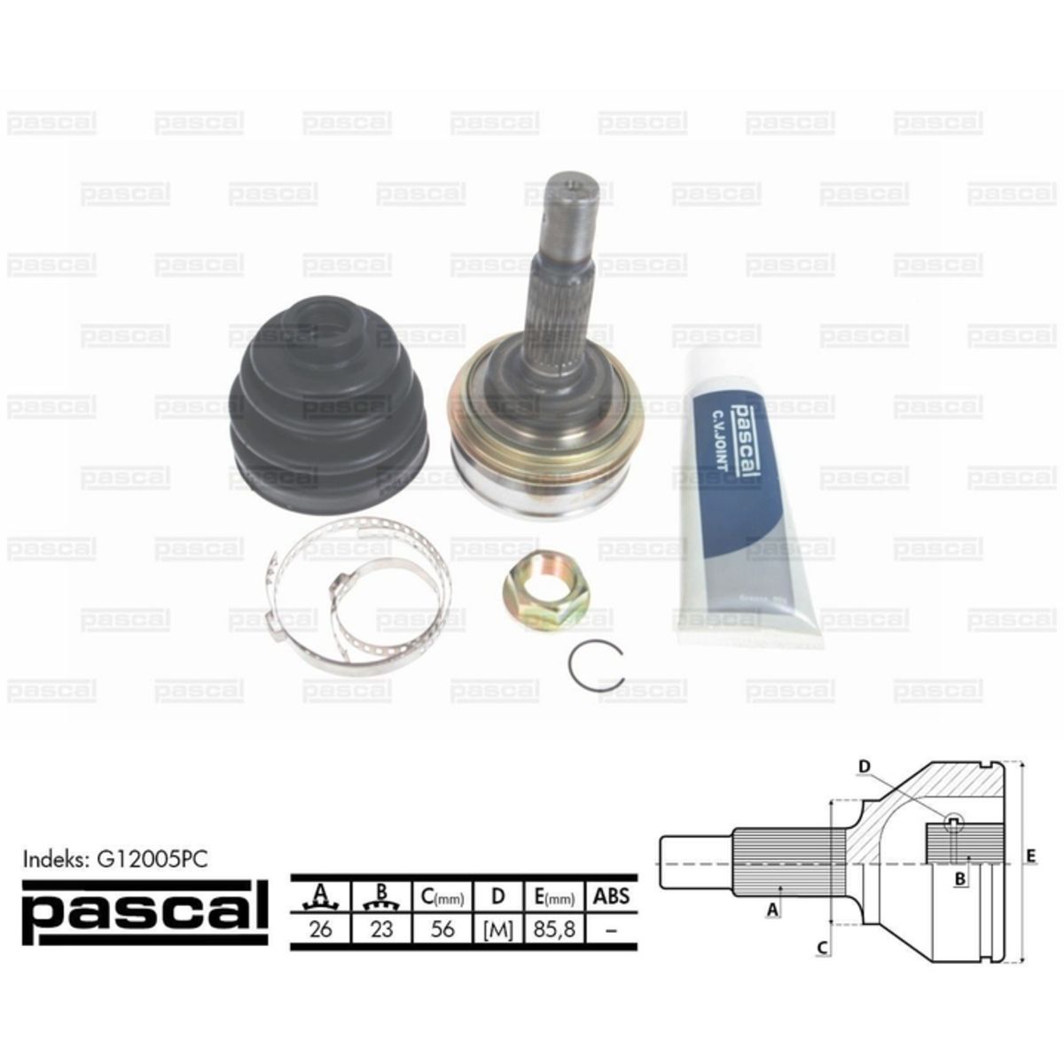 Image of Homokineet reparatie set, aandrijfas