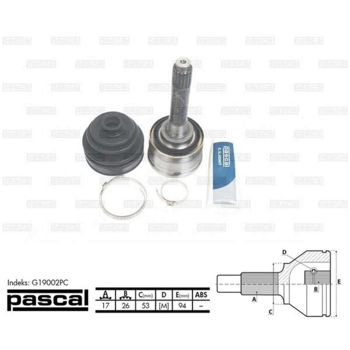 Image of Homokineet reparatie set, aandrijfas