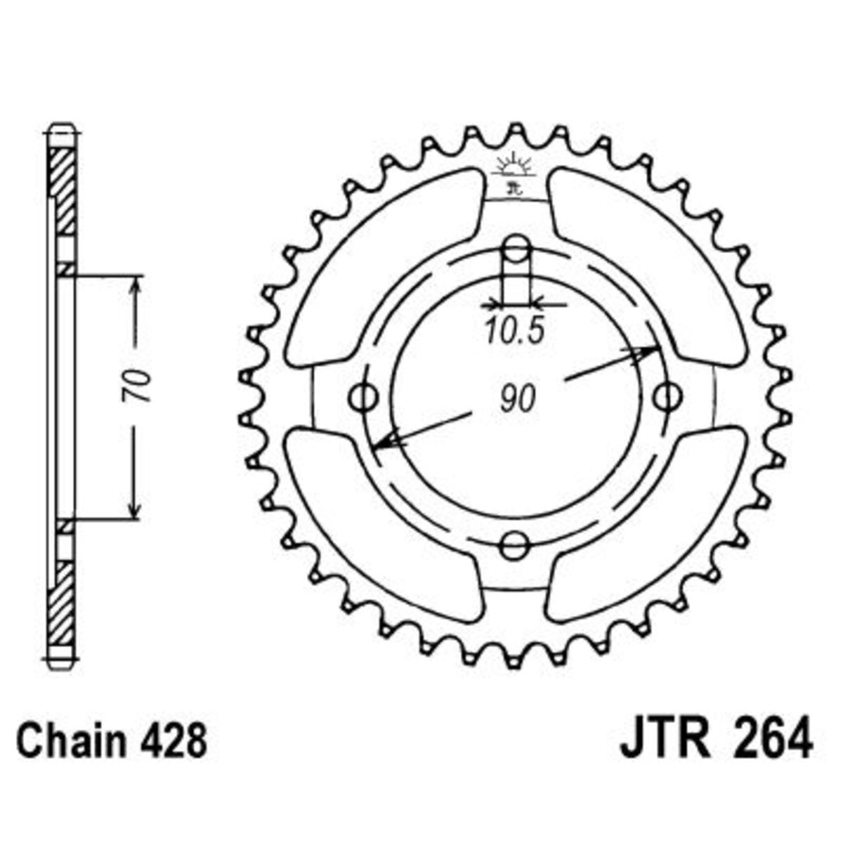Pignone posteriore JTR 264,45