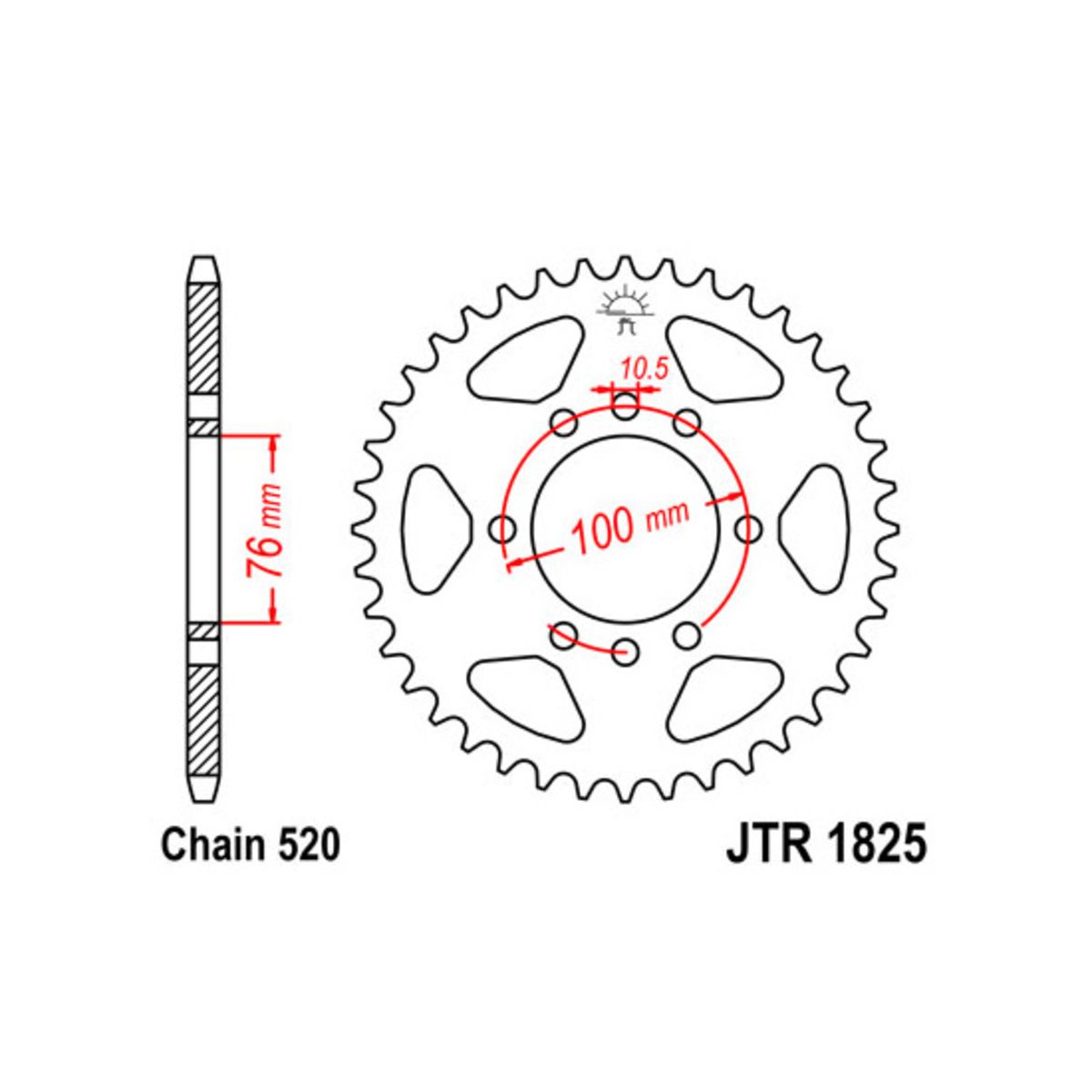 Pignone posteriore JTR 1825,41