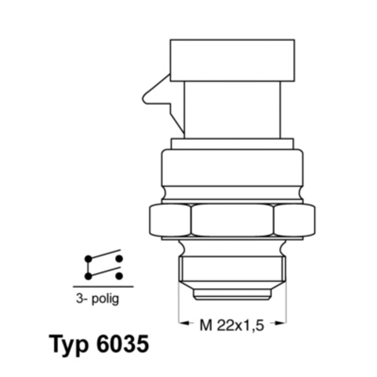 Image of Temperatuurschakelaar, radiateurventilator