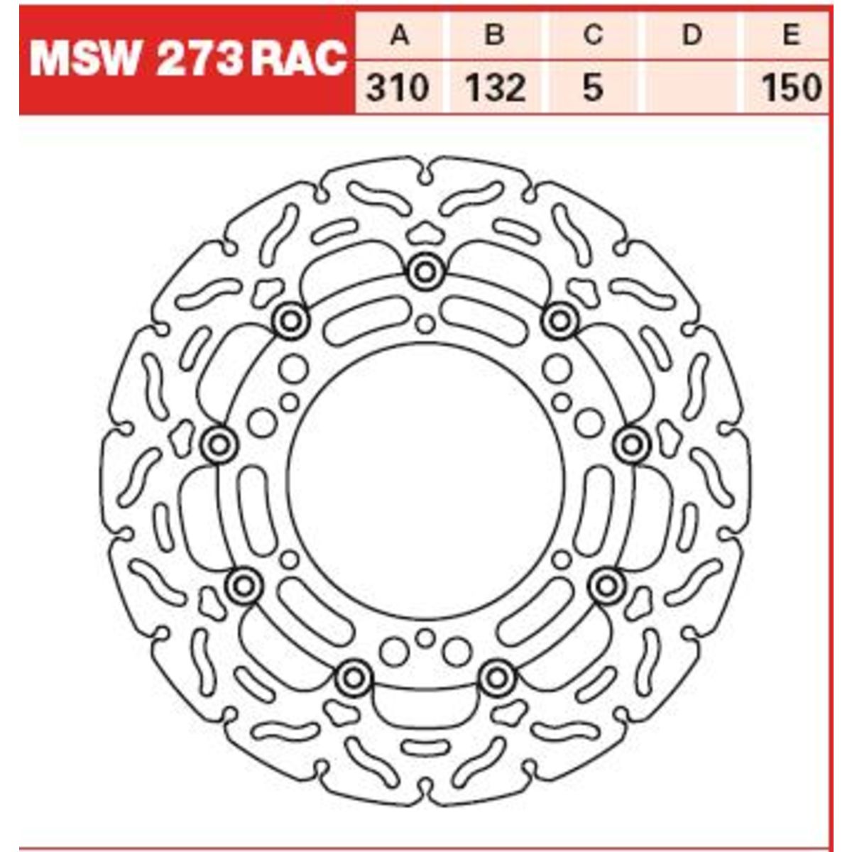 Bremsscheibe TRW MSW273RAC, 1 Stück
