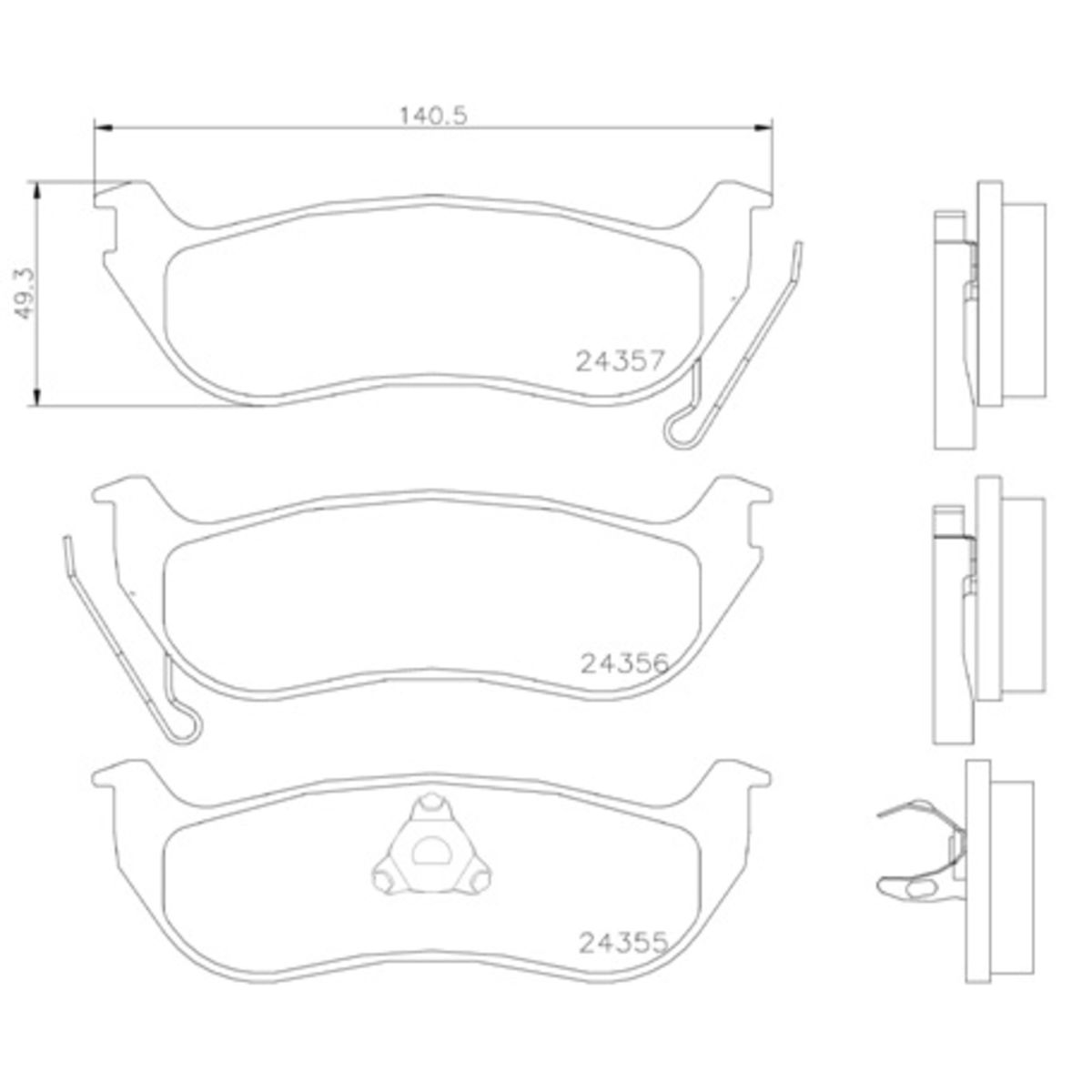 Brembo Bremsbelagsatz P 37 009