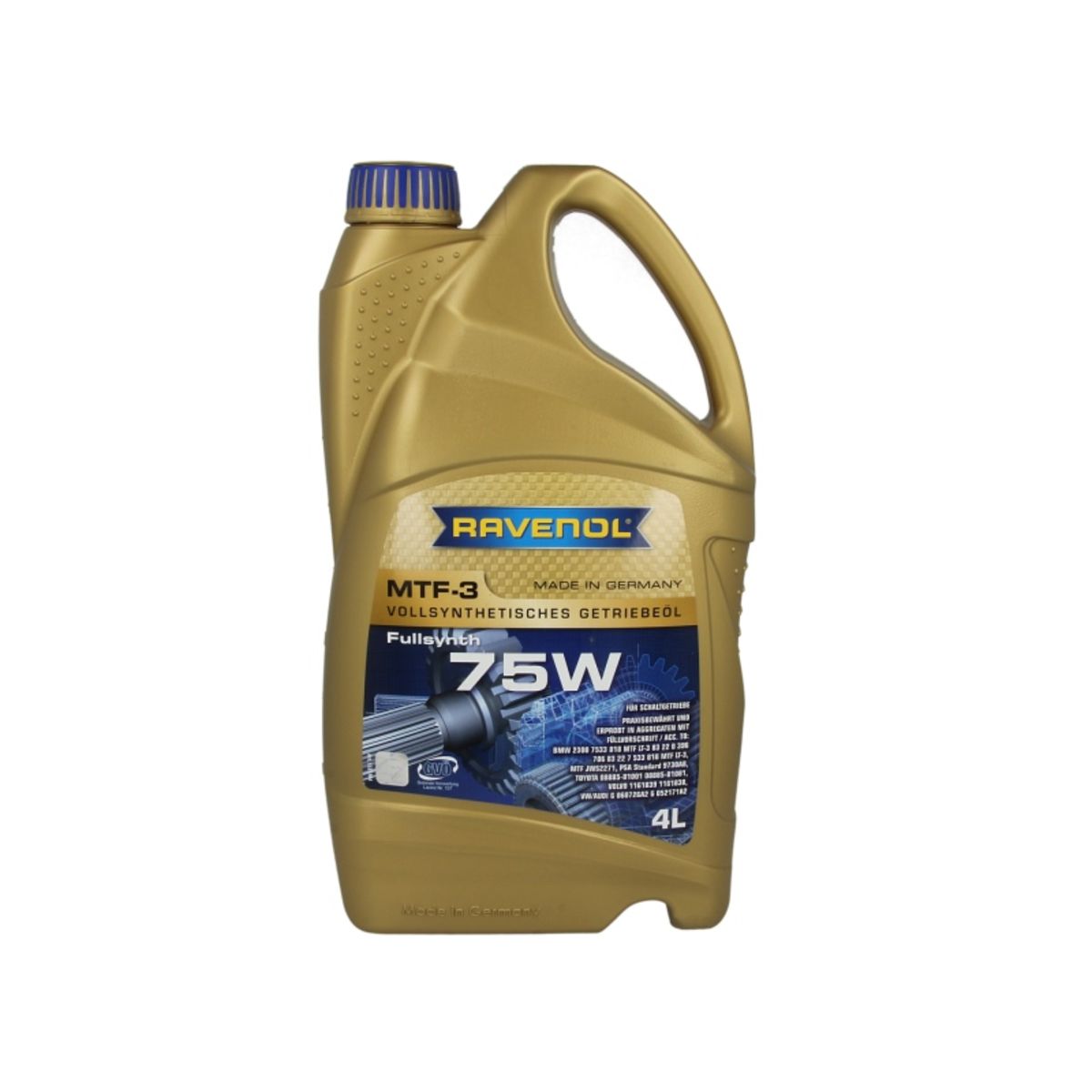 Huile de transmission RAVENOL 1221104 MTF-3 75W 4L