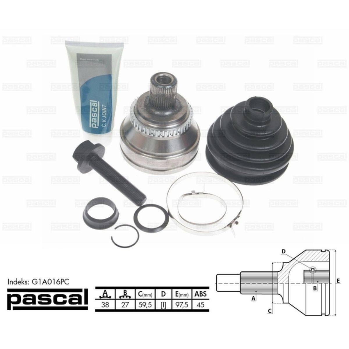 Image of Homokineet reparatie set, aandrijfas