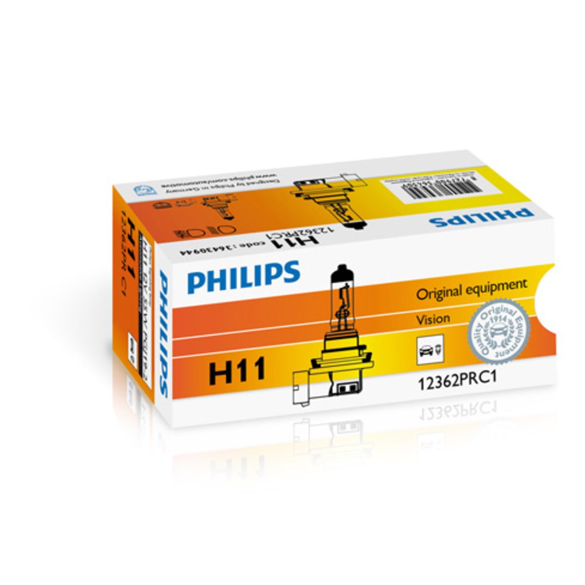 Ampoule halogène PHILIPS H11 12V, 55W, 1 pièce