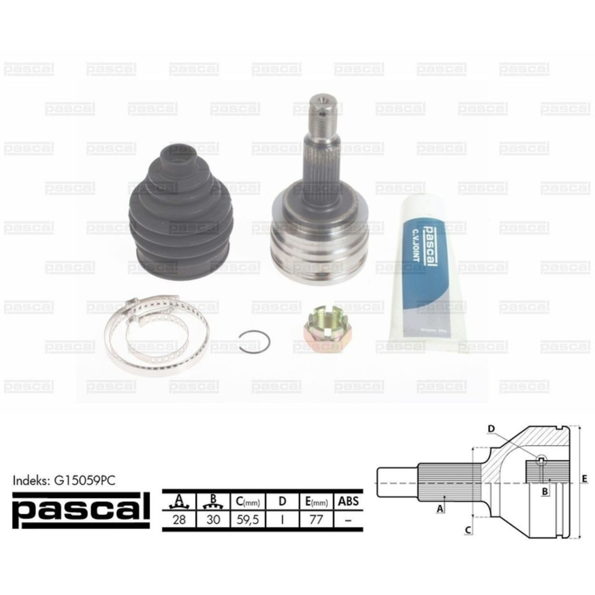 Image of Homokineet reparatie set, aandrijfas