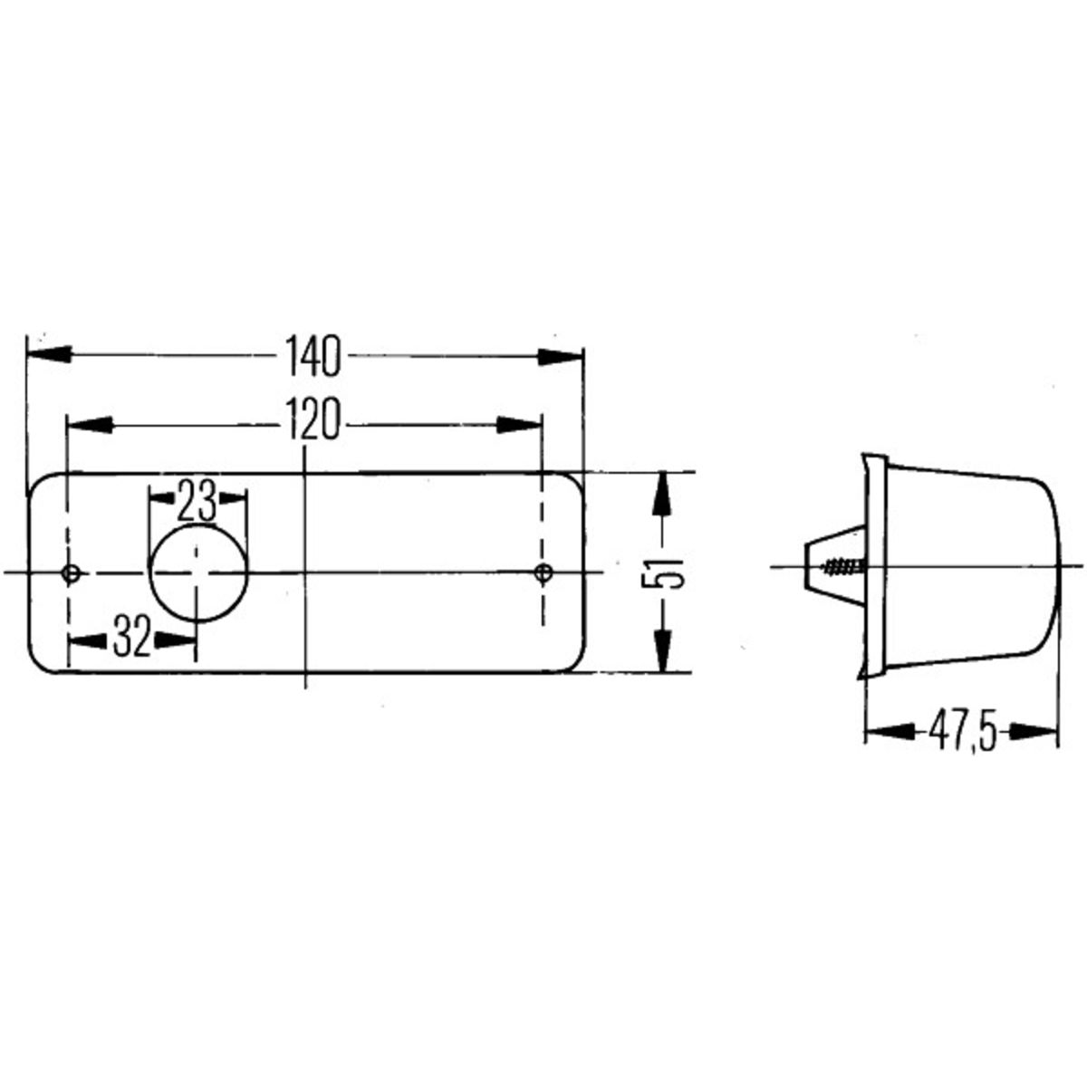 HELLA Blinkleuchte 2BM 006 692-077 - Zusatzblinker 12/24V Links