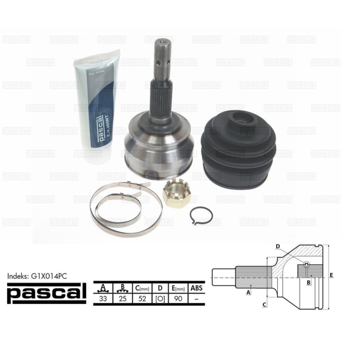 Image of Homokineet reparatie set, aandrijfas