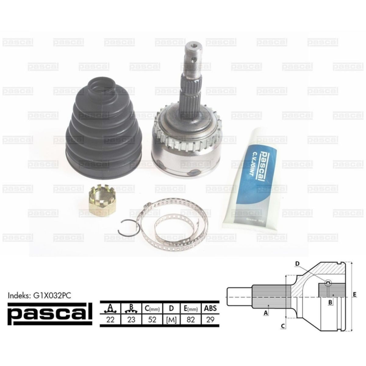 Image of Homokineet reparatie set, aandrijfas