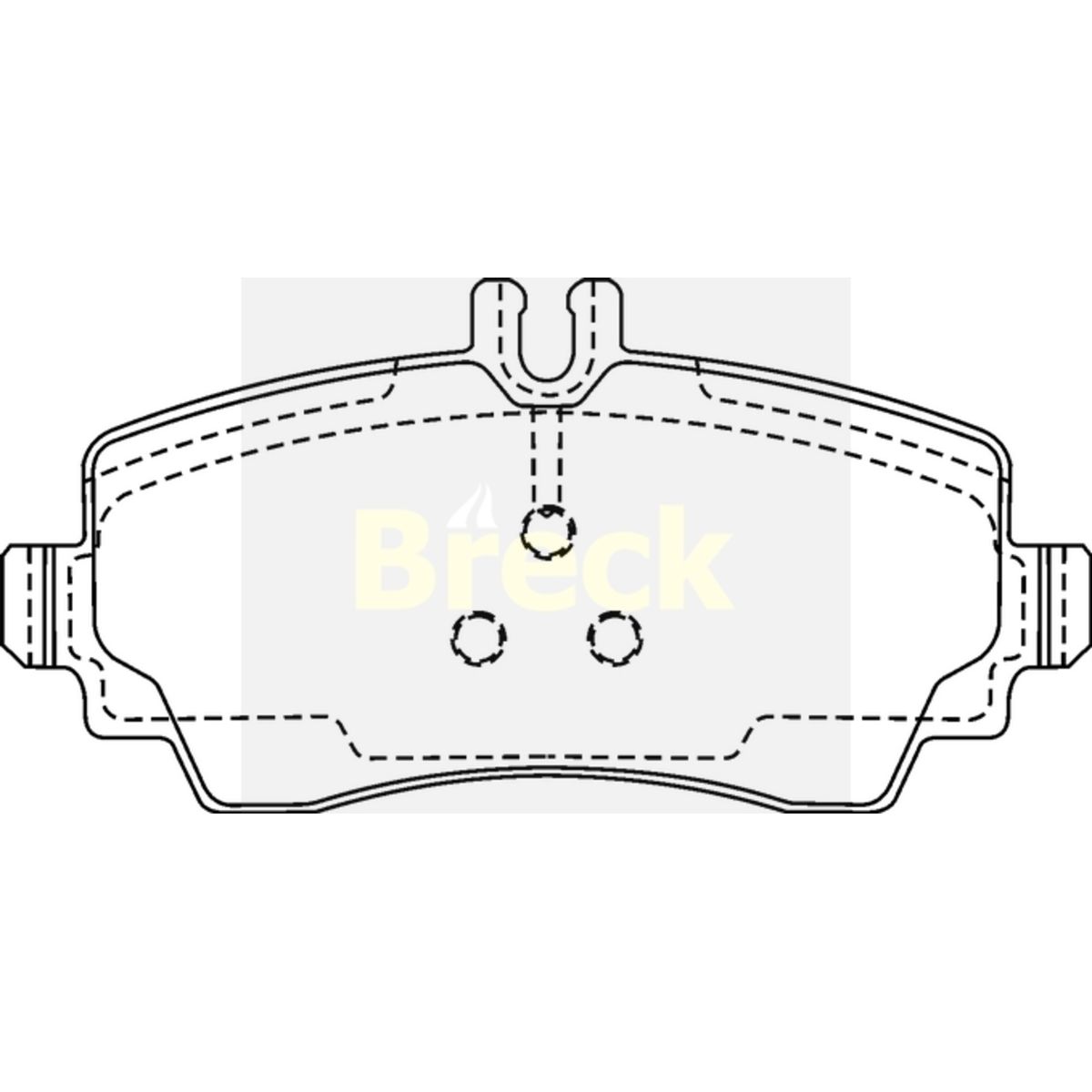 Bremsbelagsatz, Scheibenbremse BRECK 23070 00 701 20