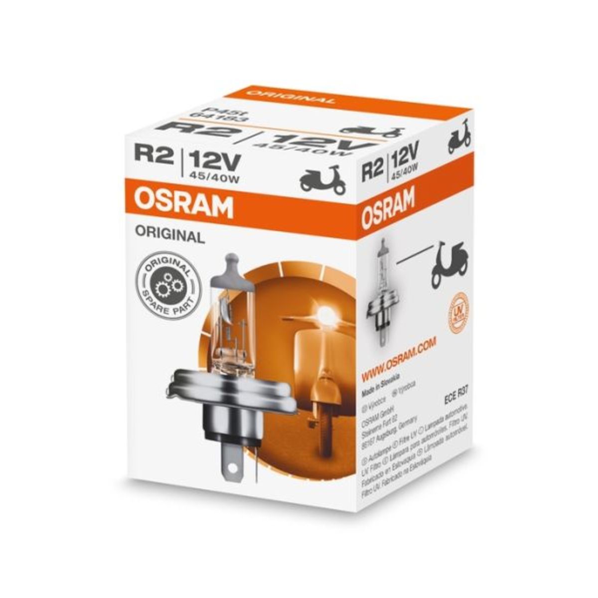 Lamp Halogeen  R2 Standard 12V, 45/40W