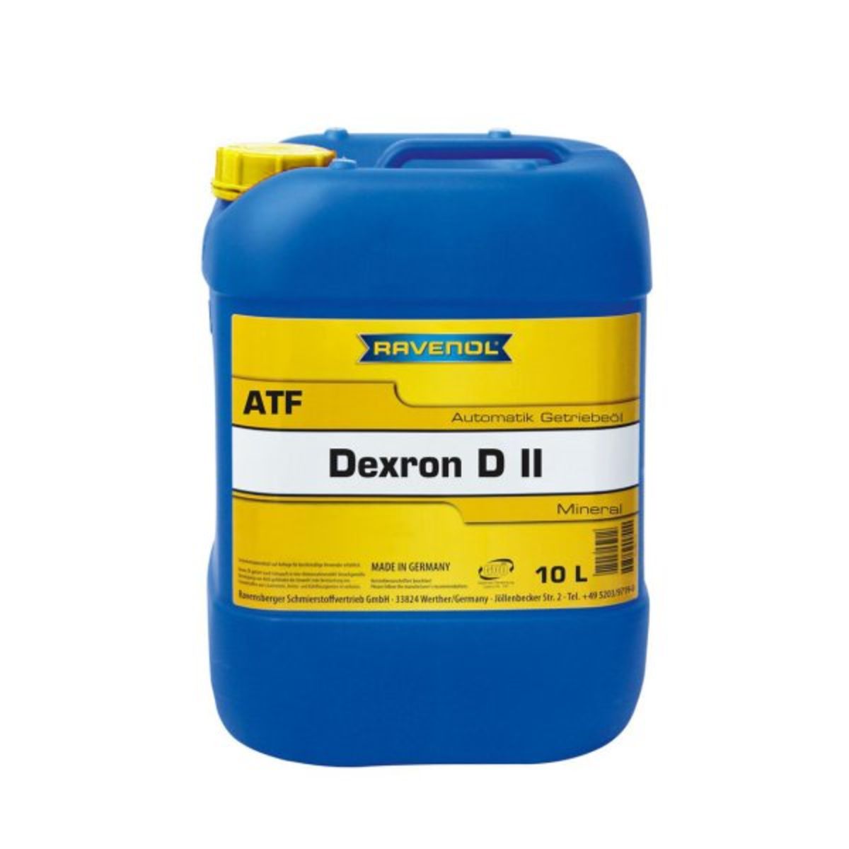 Huile de transmission RAVENOL 1213102 ATF DEXRON D II 10L