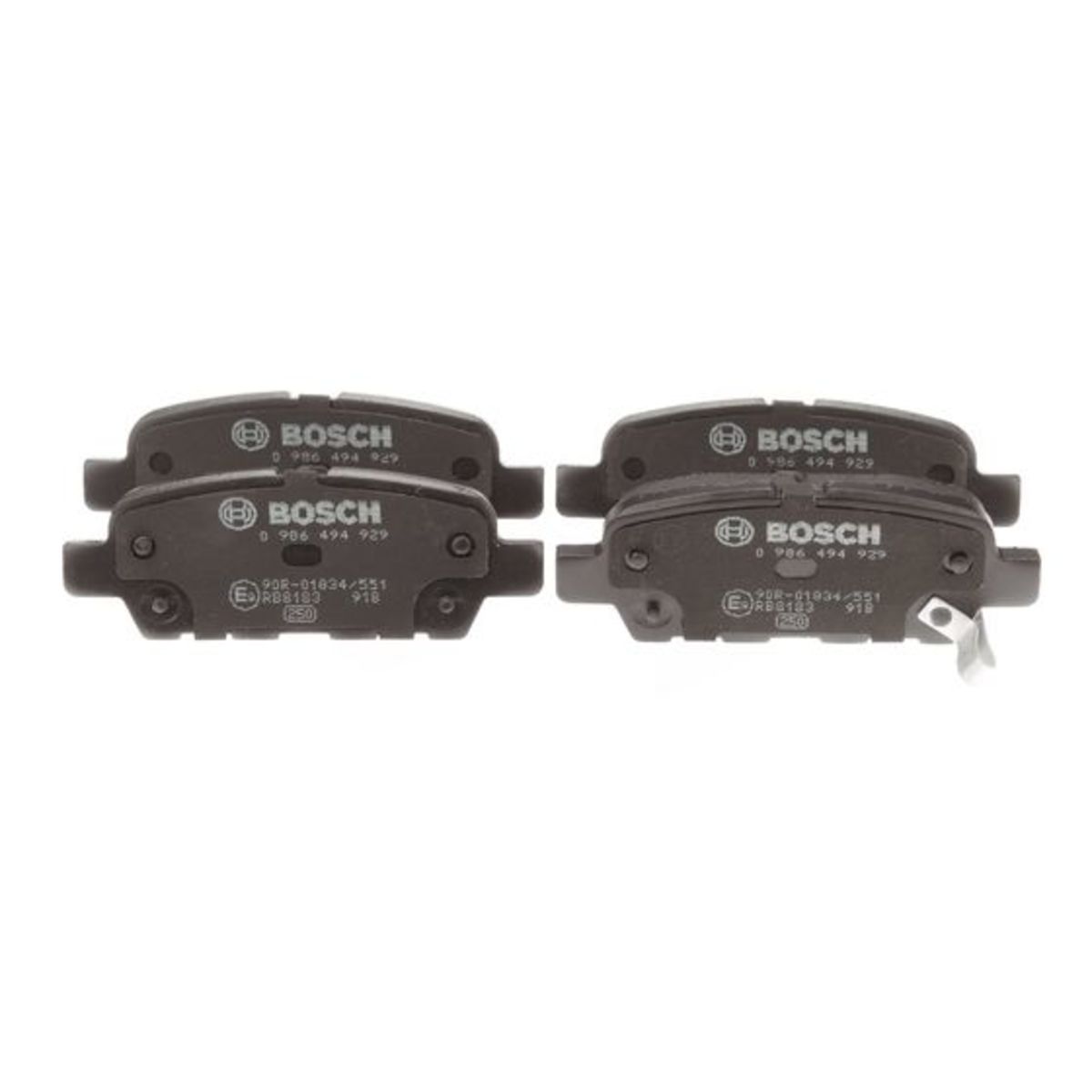 Set di pastiglie freno BOSCH 0 986 494 929, posteriore