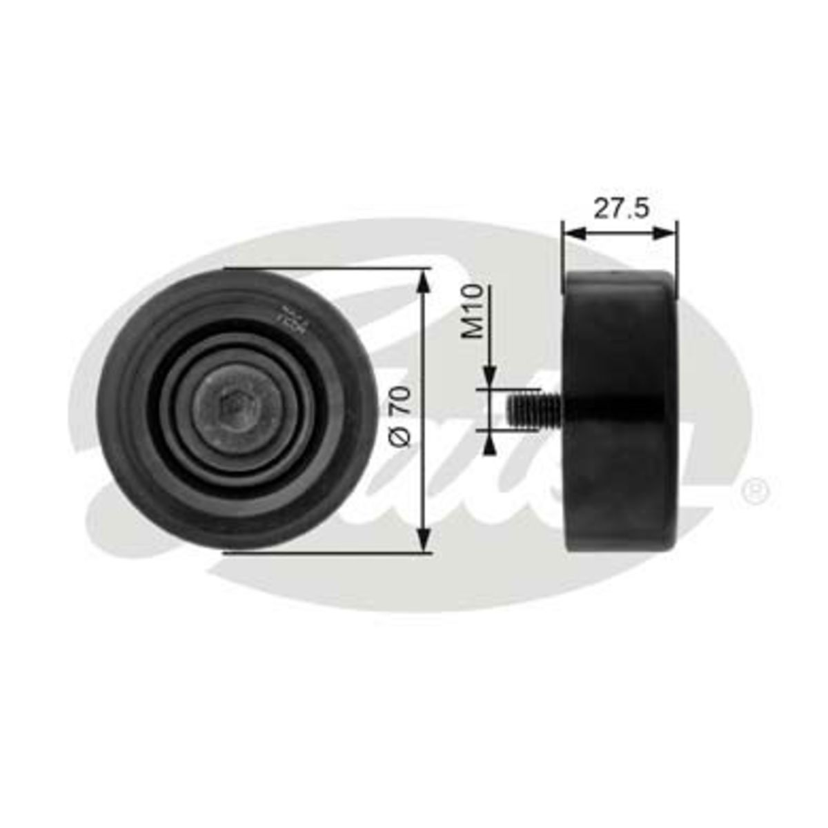Image of Spanrol/geleiderpoelie, V-riem DriveAlign®