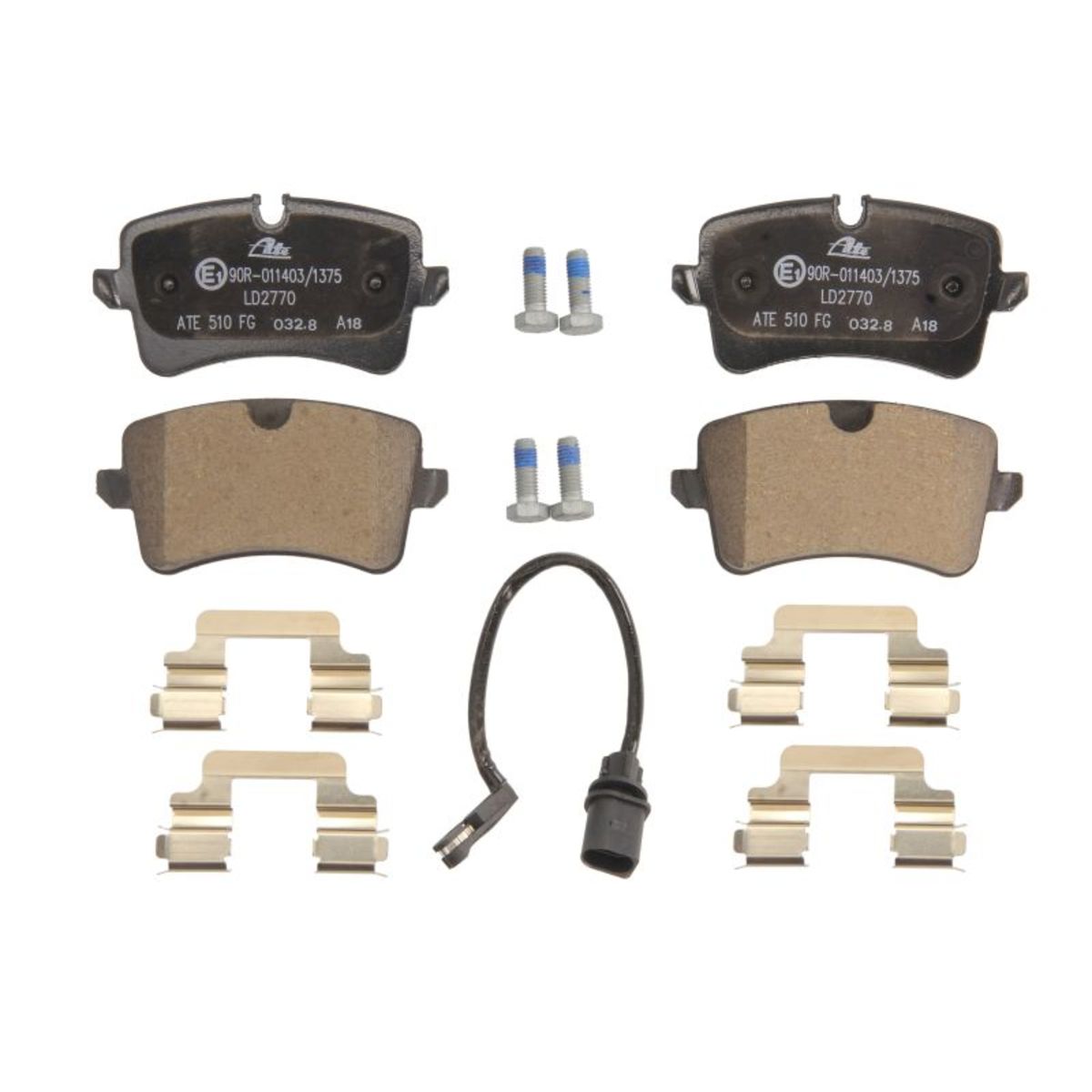 Bremsbelagsatz ATE 13.0470-2770.2, Hinten, Keramik