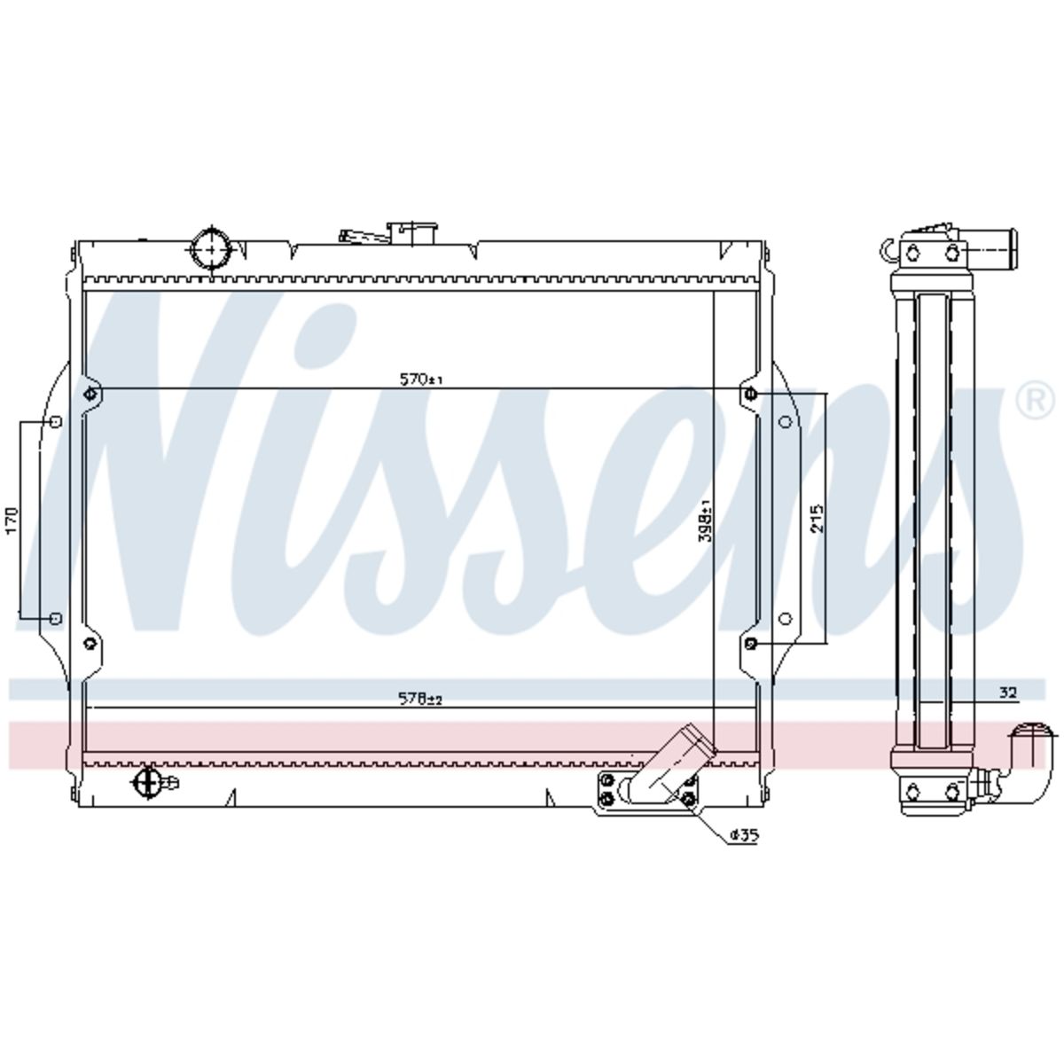 Nissens Radiatore 68156