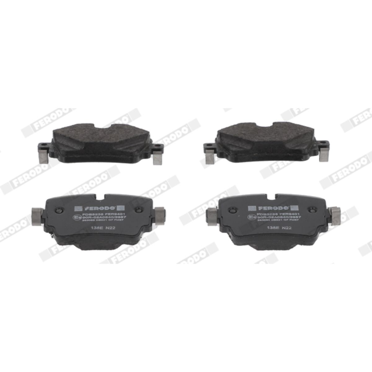 Bremsbelagsatz FERODO FDB5235, Hinten