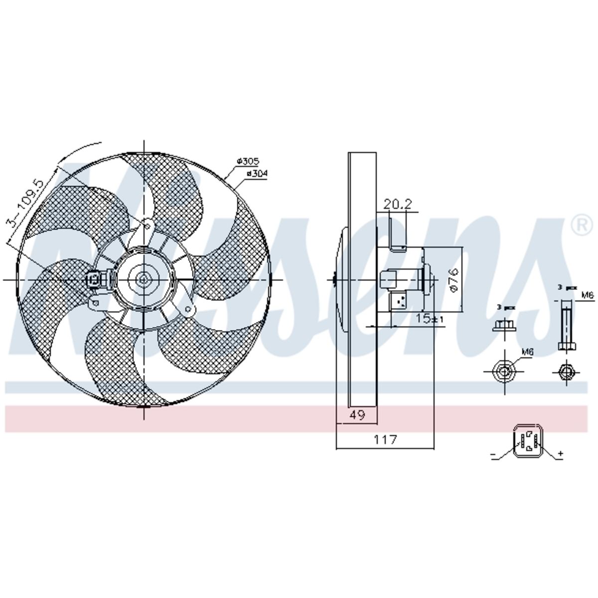 Nissens Ventilatore 85658