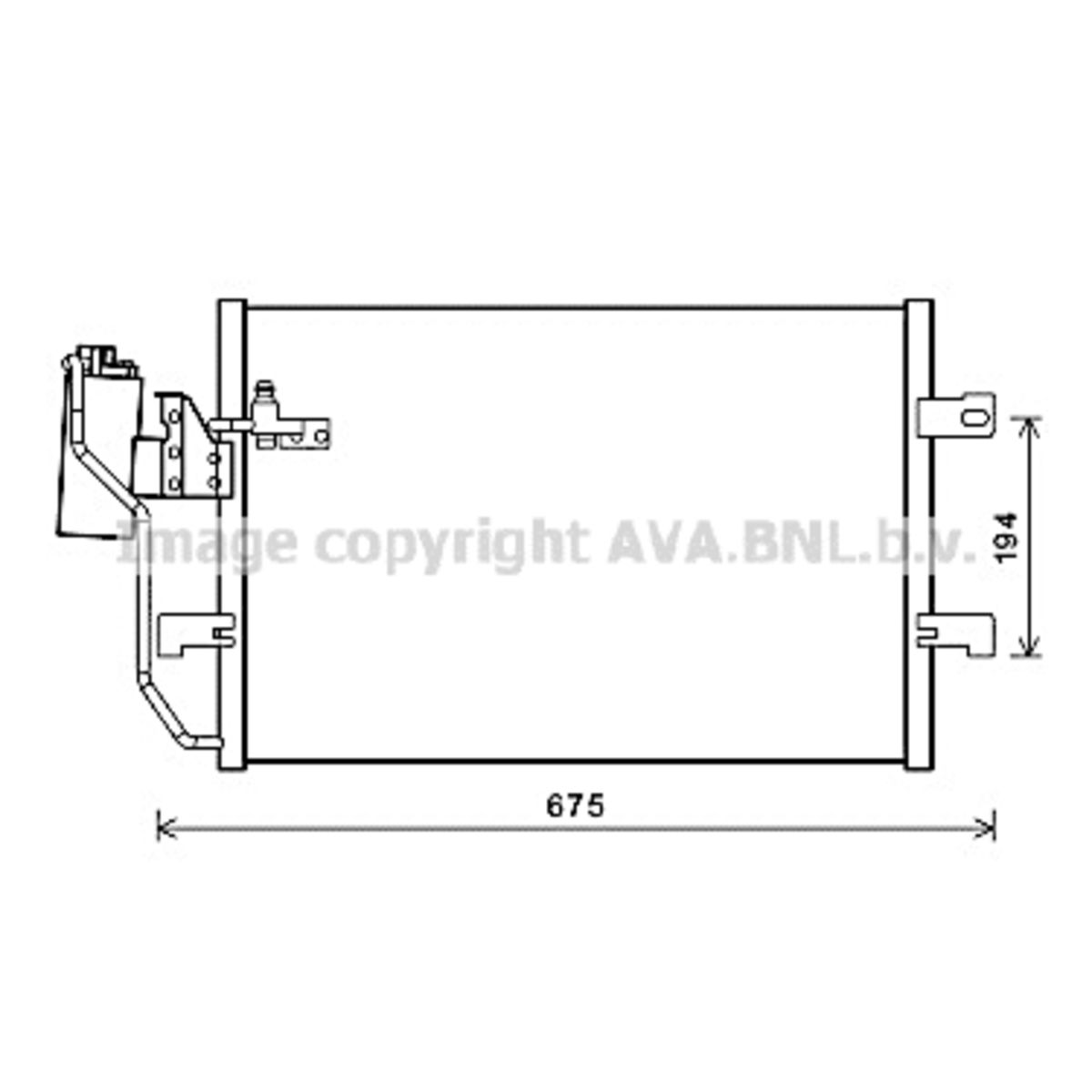 Image of Condensator, airconditioning   AVA