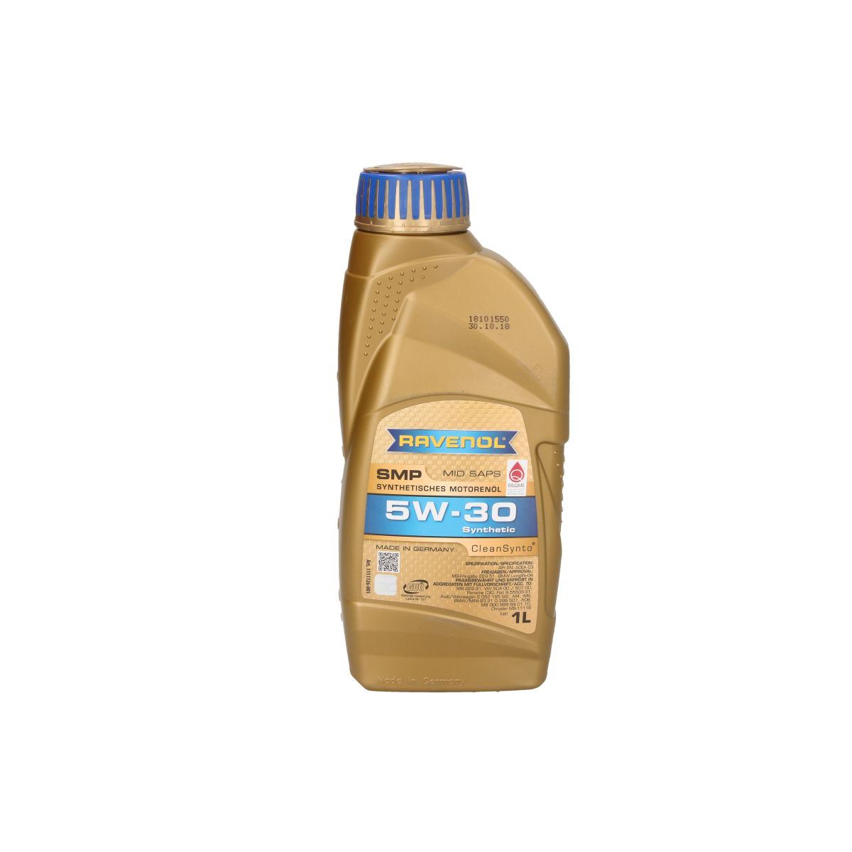 Huile moteur RAVENOL 1111126 SMP 504/507 5W30 1L