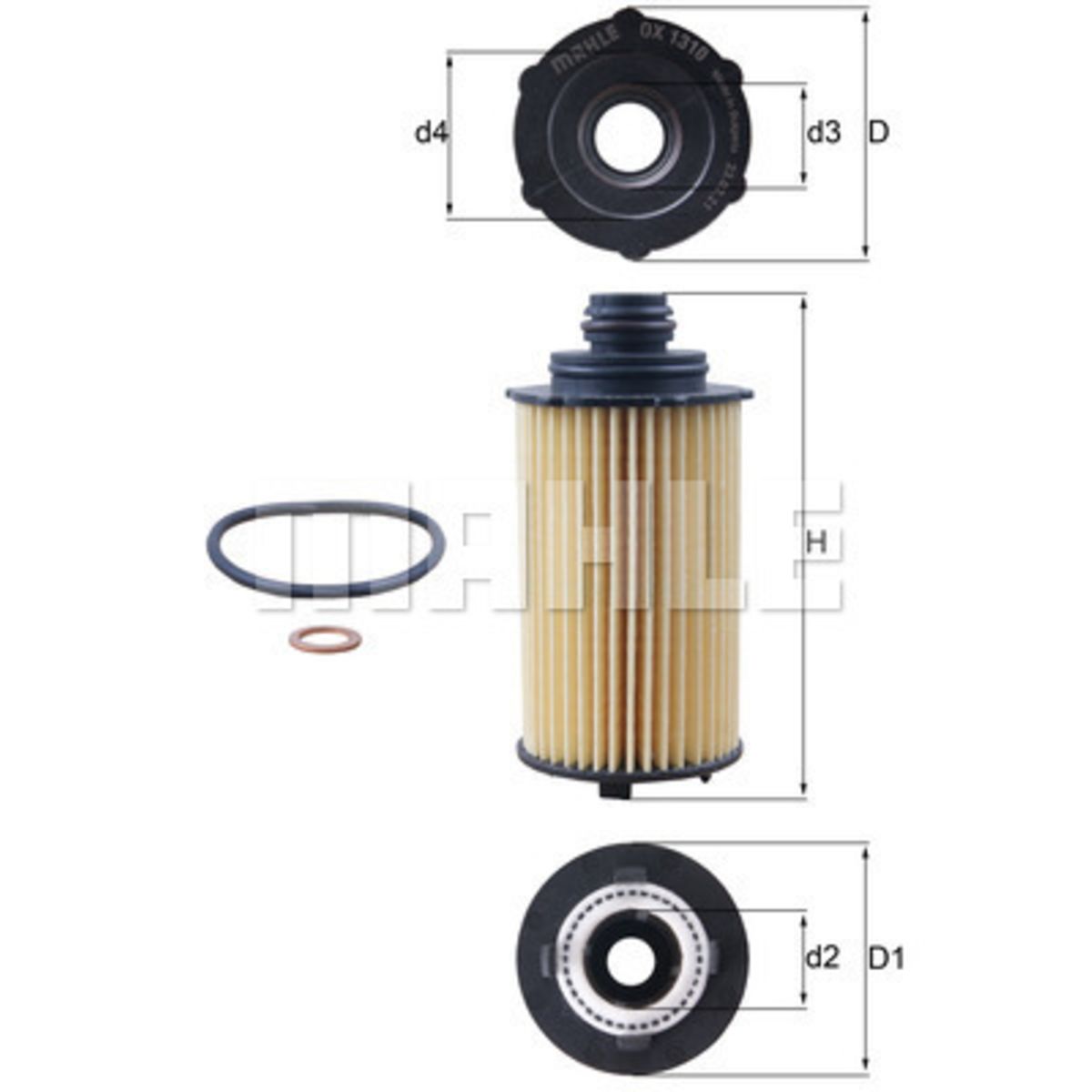 Image of Oliefilter  OX1310D