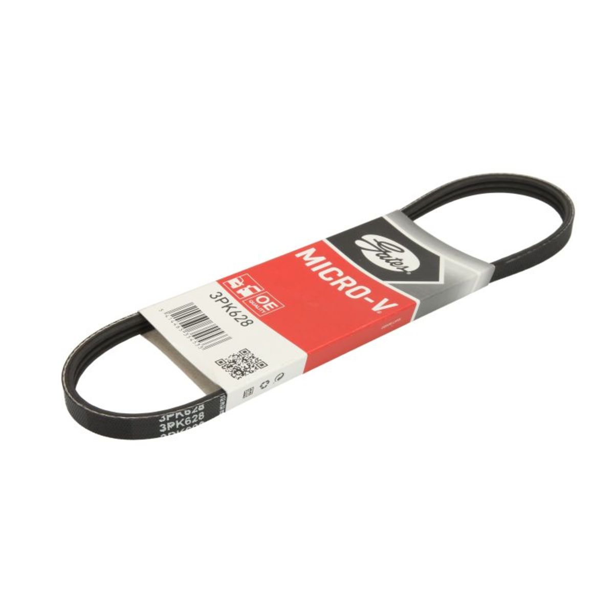 Nero Cinghia Poly-V Gates 3Pk628