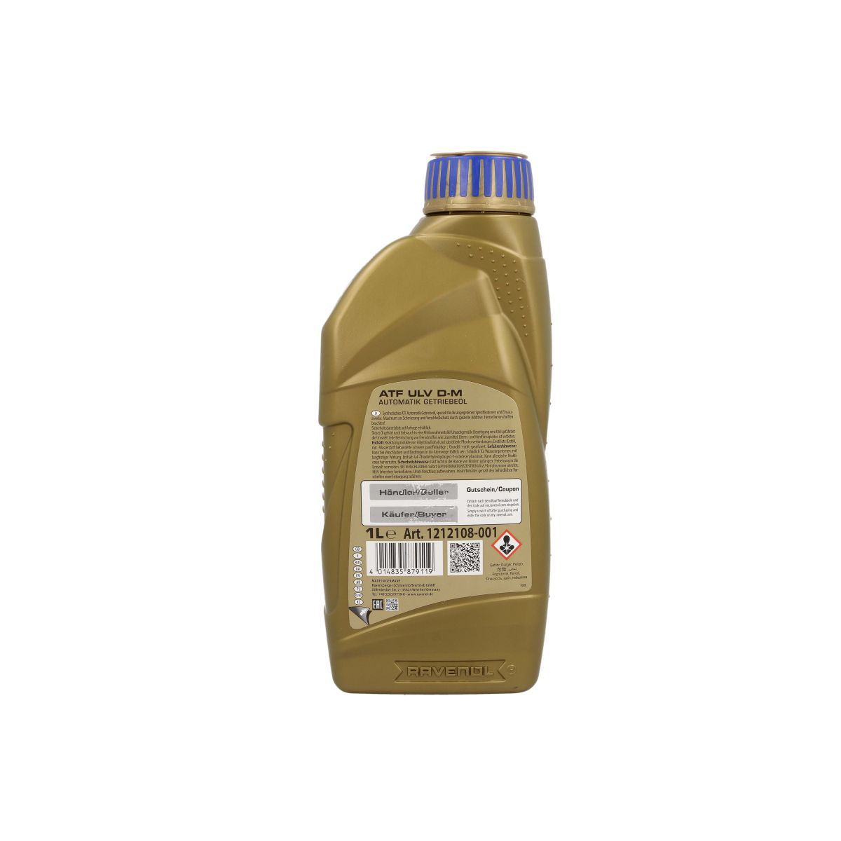 Getriebeöl RAVENOL 1212108 ATF ULV D-M 1L für Cadillac, Chevrolet, Ford