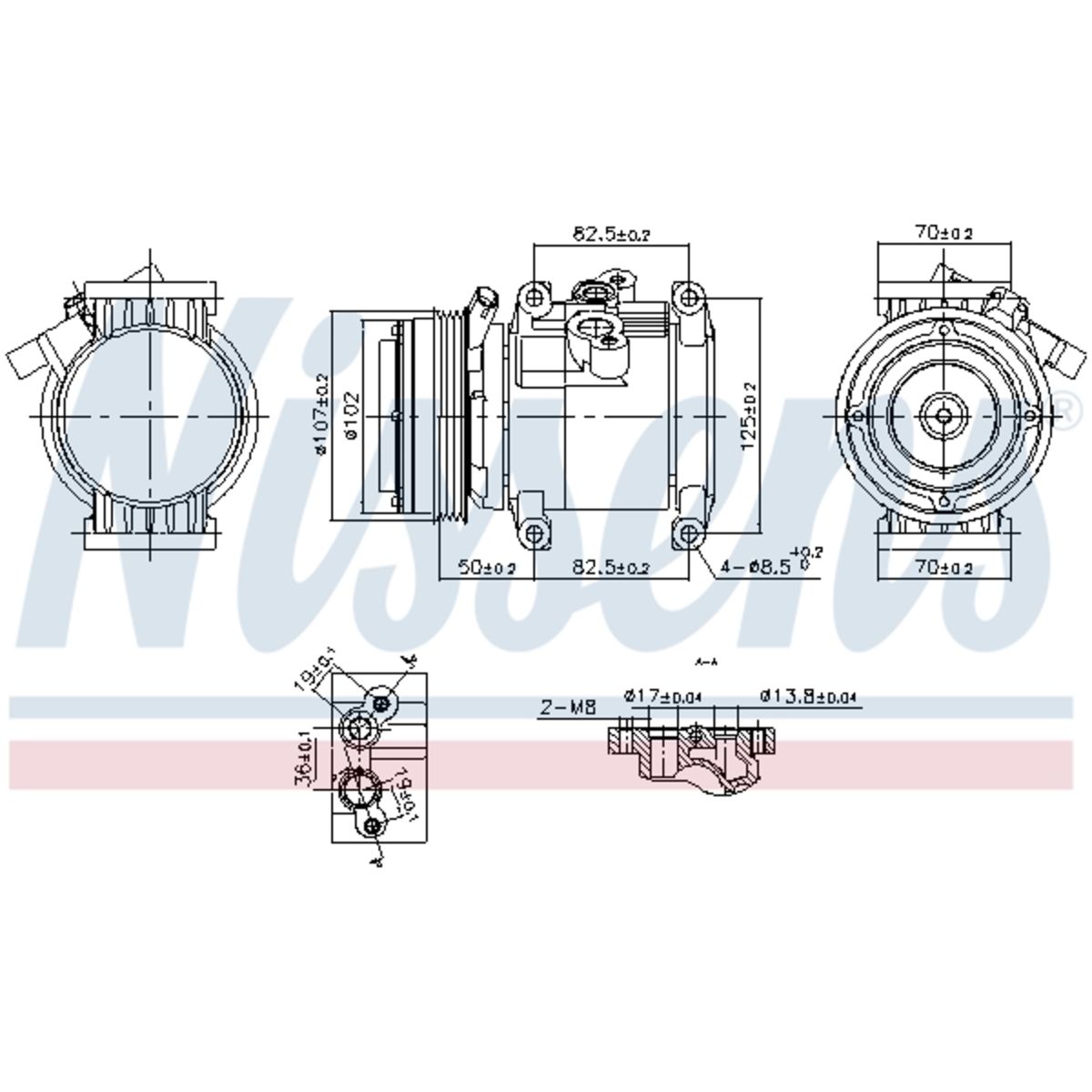 Nissens Compressor airconditioning  KLIMA NIS 891011