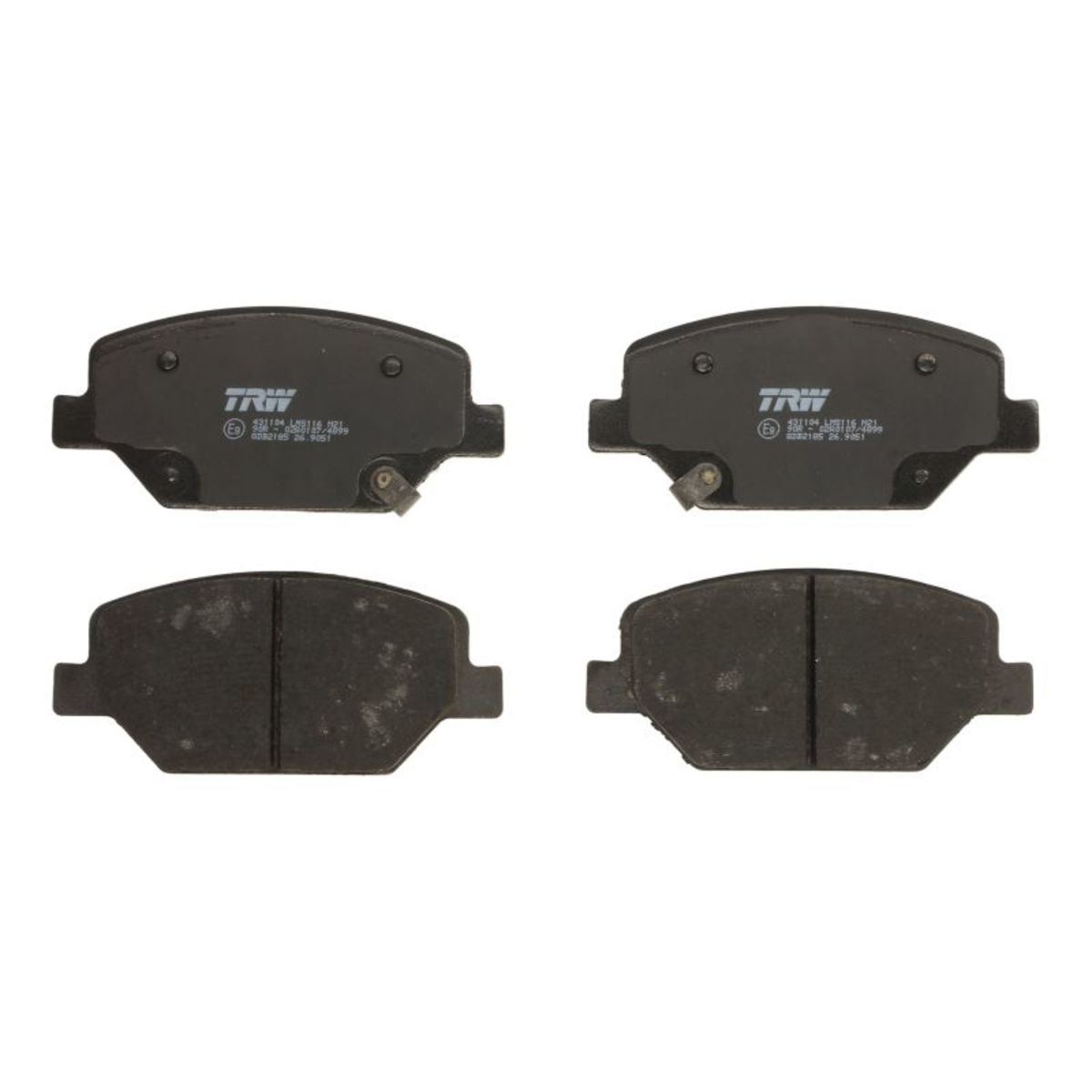 Bremsbelagsatz TRW GDB2185, Vorne