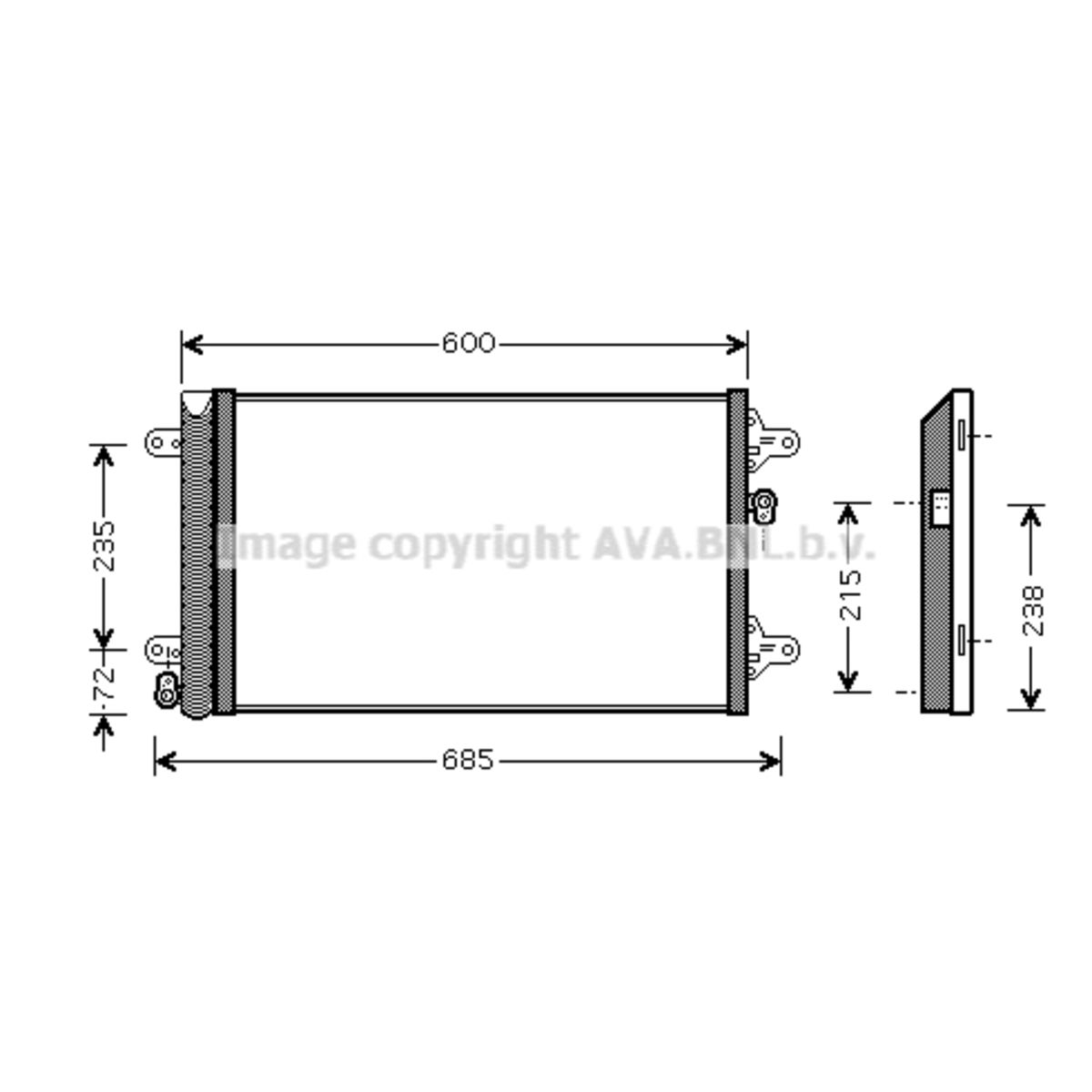 Image of Condensator, airconditioning   AVA
