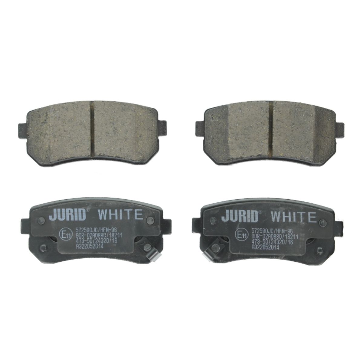 Ceramiczne klocki hamulcowe JURID WHITE 572590JC (KIA