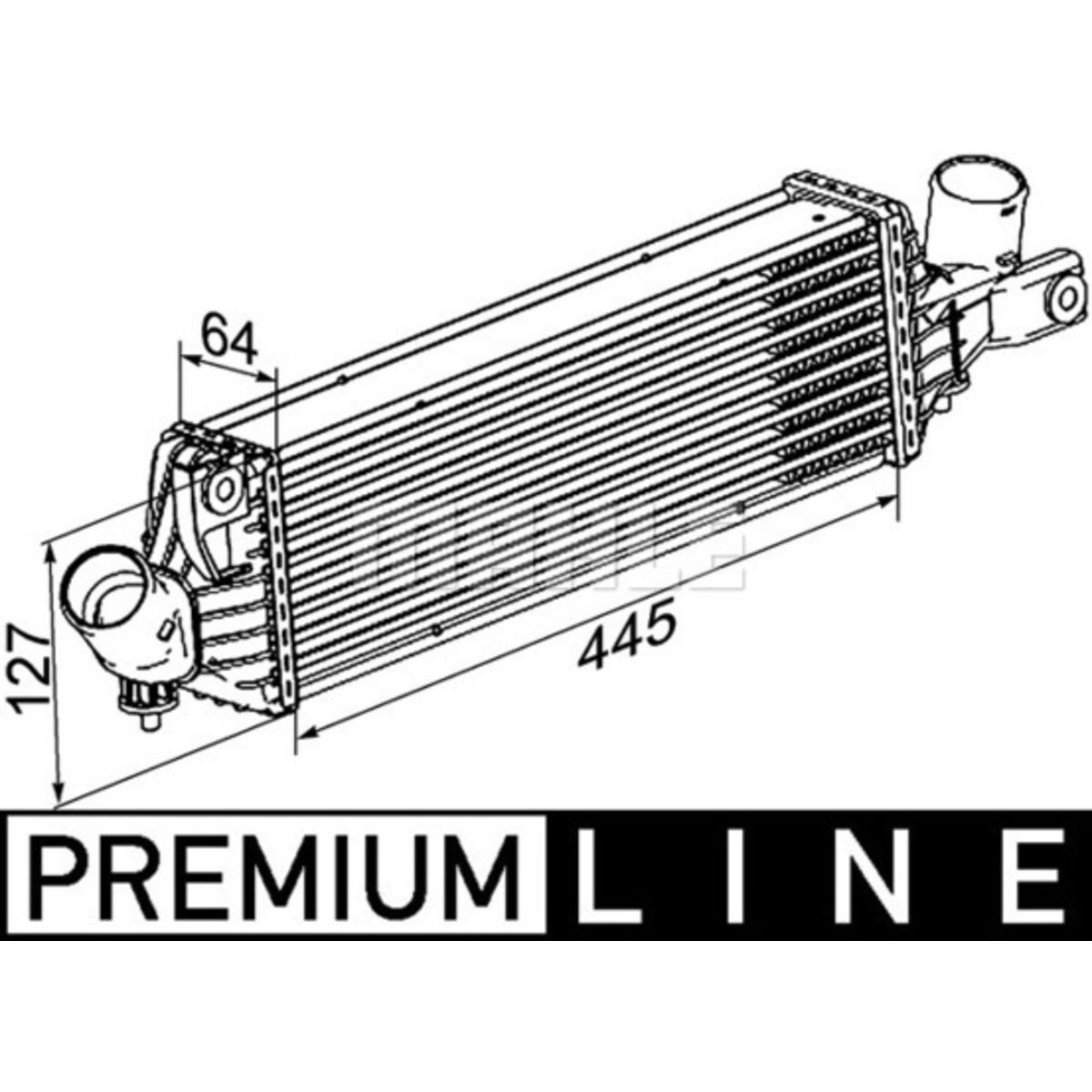 Image of Intercooler, inlaatluchtRadiator