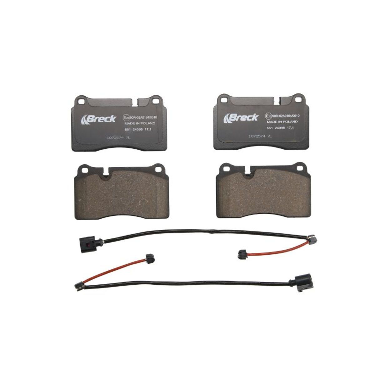 Breck Bremsbelagsatz 24098 00 551 00, Vorne