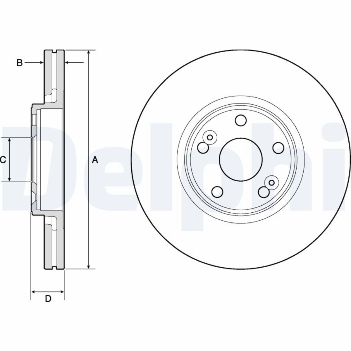 Delphi Disque De Frein Bg4746c Renault - Image 3