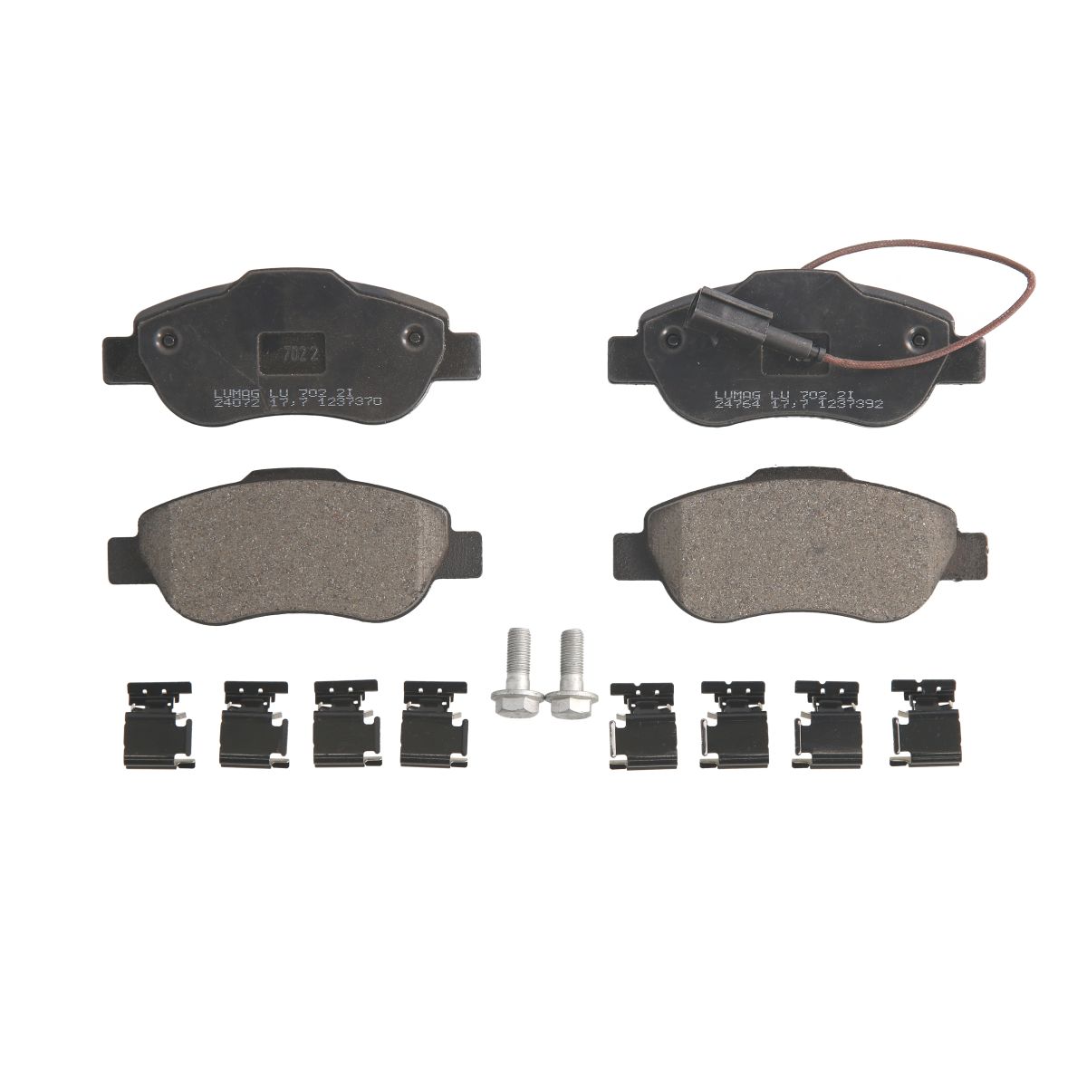 Bremsbelagsatz, Scheibenbremse BRECK 24072 00 702 10