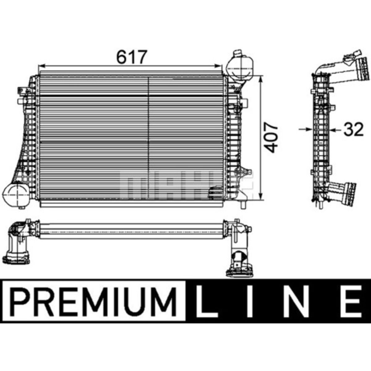 Image of Intercooler, inlaatluchtRadiator