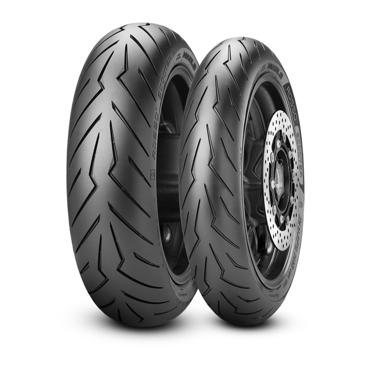 Pirelli Diablo Rosso Scooter 120/70-12 Tl, Motorbanden Voor/achter