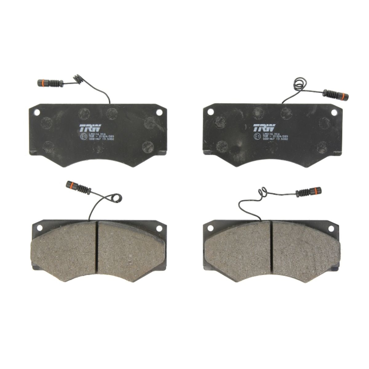 Trw Set Di Pastiglie Freno Gdb1067, Anteriore