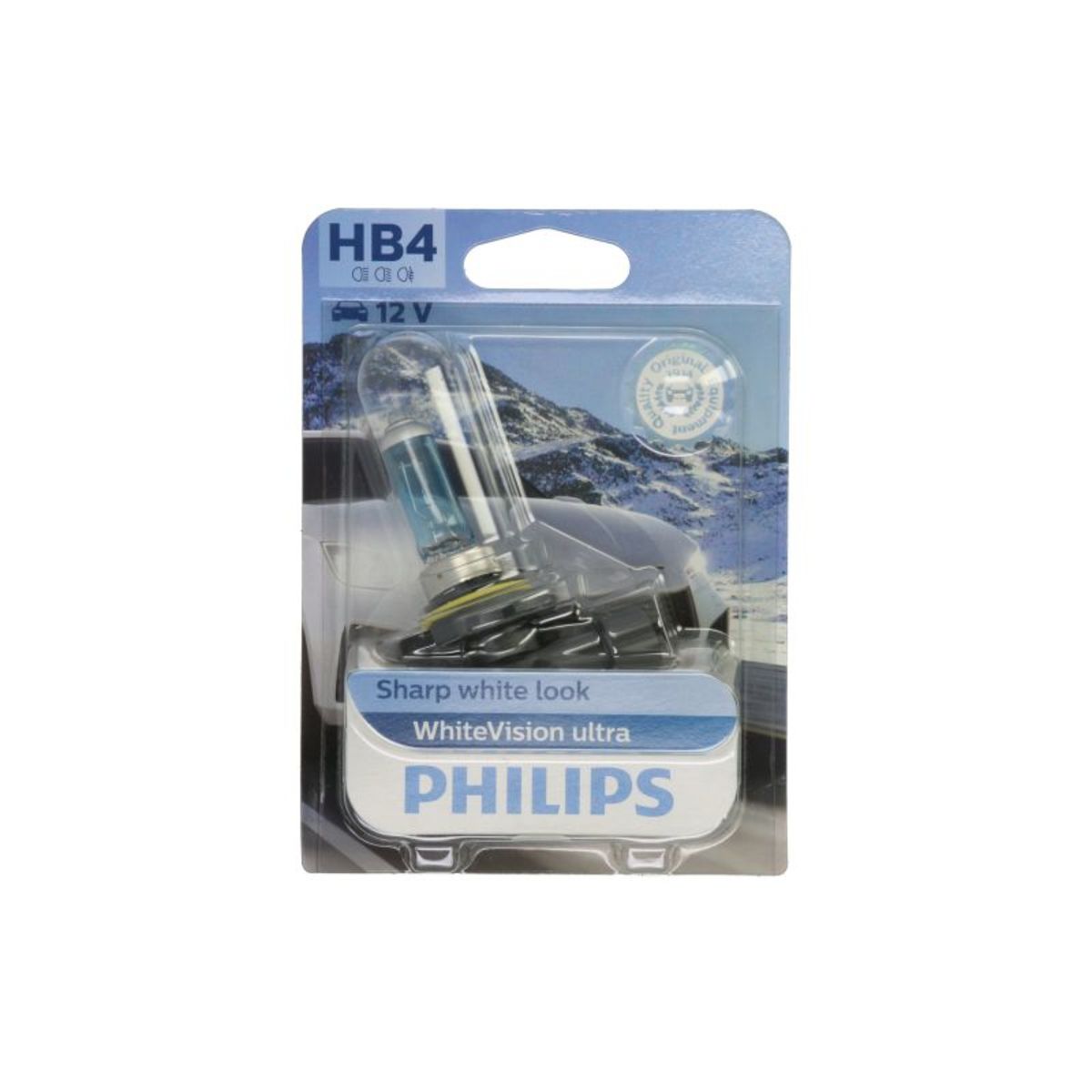 Ampoule halogène PHILIPS HB4 WhiteVision Ultra 12V, 55W